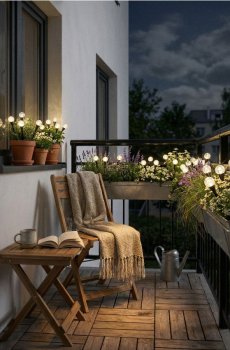 Круглі сонячні ліхтарі - білий