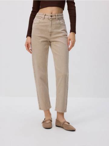 Reserved - Джинси mom fit - пшеничний - 768FZ-12J Reserved - Джинси mom fit - пшеничний - 768FZ-12J