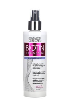 Уценка! Несмываемый спрей для волос Advanced Clinicals Biotin Thicken & Shine Leave-In Treatment, 237 мл