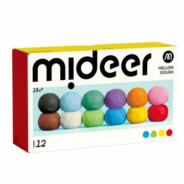 Набір тіста для ліпки Mideer 12 кольорів (MD1501) Набір тіста для ліпки Mideer 12 кольорів (MD1501)