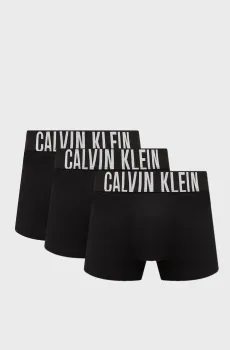 Мужские черные боксеры (3 шт) Черный L Calvin Klein 000NB3608A