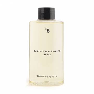 Сменный блок для аромадиффузора Sisters Aroma Basilic + Black Pepper Refill Базилик и черный перец, 200 мл Сменный блок для аромадиффузора Sisters Aroma Basilic + Black Pepper Refill Базилик и черный перец, 200 мл