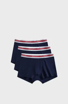Мужские темно-синие боксеры (3 шт) STRIPED WAISTBAND TRUNK Синий XL Gant 902613073