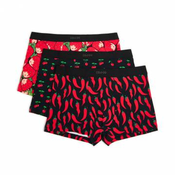 Cropp - Боксери з принтом, 3 пар - червоний Cropp - Боксери з принтом, 3 пар - червоний