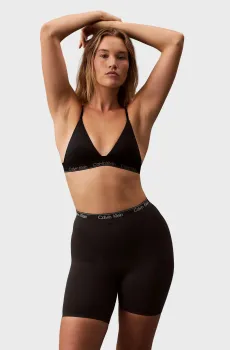 Женские черные моделирующие шорты SEAMLESS THIGH Черный S Calvin Klein LV00QF8324