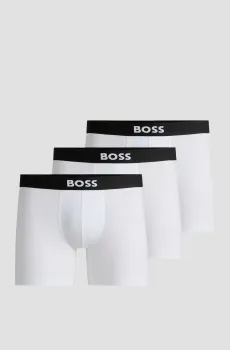 Мужские белые боксеры (3 шт) Белый XXL BOSS 50544272;100