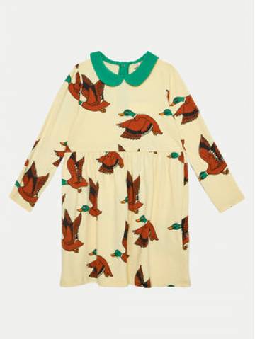 Mini Rodini Повсякденна сукня Ducks 2275012123 Жовтий Regular Fit Mini Rodini Повсякденна сукня Ducks 2275012123 Жовтий Regular Fit