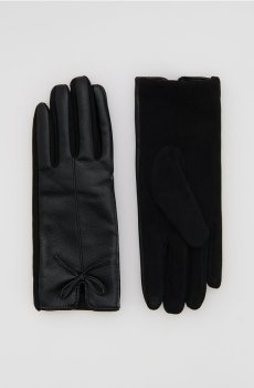 Reserved - Рукавички з бантиками - чорний - 524FE-99X
