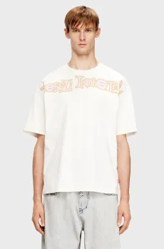 Мужская белая футболка T-BOXT-V3 Белый XL Diesel A19983 0QIAM