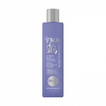 Питательный шампунь для волос BBcos Emphasis Blond-Tech Purple Blue Feeding Shampoo с фиолетово-синим пигментом, 250 мл Питательный шампунь для волос BBcos Emphasis Blond-Tech Purple Blue Feeding Shampoo с фиолетово-синим пигментом, 250 мл