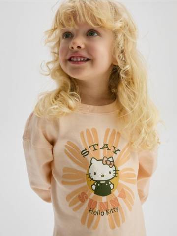 Reserved - GIRLS` T-SHIRT - персиковий - 204DB-24X Reserved - GIRLS` T-SHIRT - персиковий - 204DB-24X