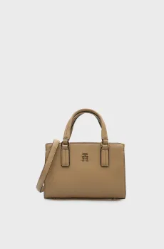 Женская бежевая сумка DAILY MINI TOTE Бежевый ONESIZE Tommy Hilfiger AW0AW18379