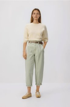 Reserved - Джинси paperbag - зелений - 148IL-07J