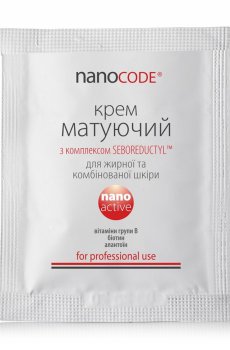 Матирующий крем для лица NanoCode Nano Active для жирной и комбинированной кожи, 3 мл