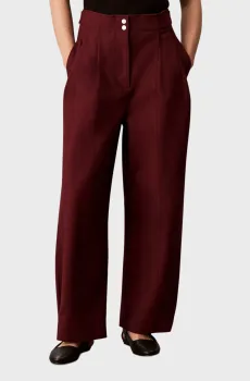Женские бордовые брюки STRETCH Бордовый 4 Calvin Klein LV044D616G