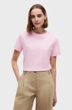 Женская розовая футболка SCRIPT Розовый M Tommy Hilfiger WW0WW49941