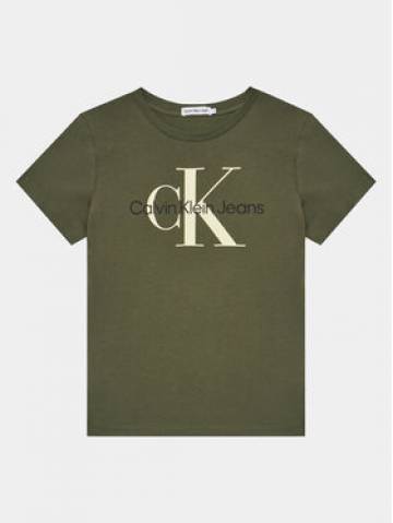 Calvin Klein Jeans Футболка Monogram IU0IU00460 Зелений Regular Fit Calvin Klein Jeans Футболка Monogram IU0IU00460 Зелений Regular Fit