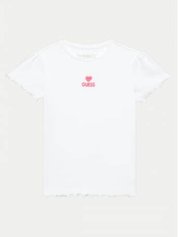 Guess Футболка K4YI14 KBZP4 Білий Regular Fit Guess Футболка K4YI14 KBZP4 Білий Regular Fit