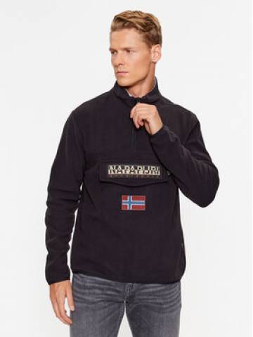 Napapijri Флісовий реглан NP0A4HMZ Чорний Regular Fit Napapijri Флісовий реглан NP0A4HMZ Чорний Regular Fit