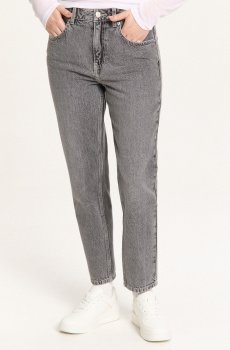 Cropp - Джинси мом - light grey