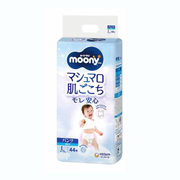 Подгузники-трусики Moony для мальчиков, размер L (9-14 кг), 44 шт Подгузники-трусики Moony для мальчиков, размер L (9-14 кг), 44 шт