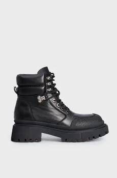 Женские черные кожаные хайкеры Harlow Черный 38 PRPY PRFPT0021W