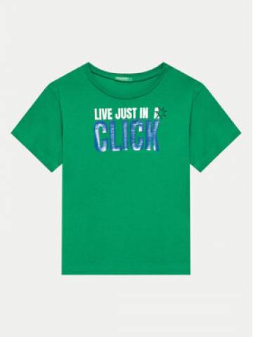 United Colors Of Benetton Футболка 3096C10J6 Зелений Regular Fit United Colors Of Benetton Футболка 3096C10J6 Зелений Regular Fit