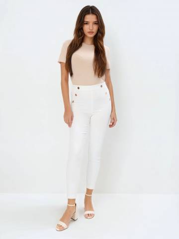 Mohito - Штани skinny - кремовий - 32 Mohito - Штани skinny - кремовий - 32