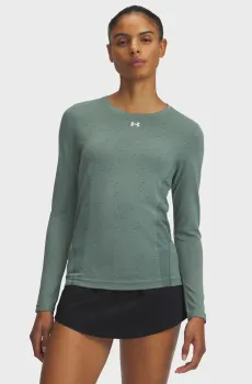 Женский мятный лонгслив Vanish Seamless Loose LS Ментоловый XL Under Armour 1384407-348
