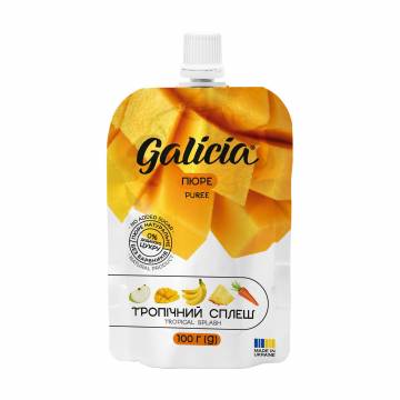 Пюре Galicia Тропический сплеш, 100 г Пюре Galicia Тропический сплеш, 100 г