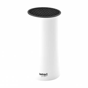 Подставка для ножей Lamart Noir пластиковая, белая (LT2082)