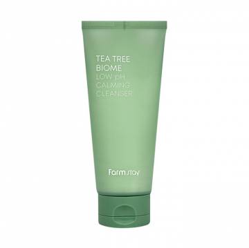Успокаивающая пенка для умывания FarmStay Tea Tree Low pH Calming Cleanser с экстрактом чайного дерева, 180 мл Успокаивающая пенка для умывания FarmStay Tea Tree Low pH Calming Cleanser с экстрактом чайного дерева, 180 мл