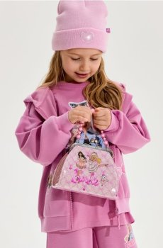 Сумка-кейс Barbie з декоративною ручкою та блискучою обробкою - рожевий
