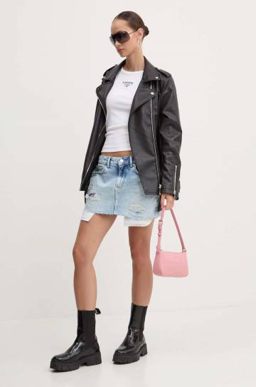 Топ Tommy Jeans женский цвет белый DW0DW18408 Топ Tommy Jeans женский цвет белый DW0DW18408