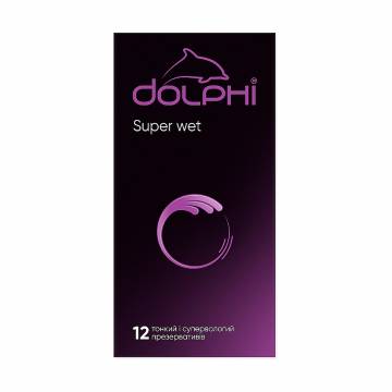 Презервативы Dolphi Super Wet супертонкие в силиконовом смазке, 12 шт. Презервативы Dolphi Super Wet супертонкие в силиконовом смазке, 12 шт.