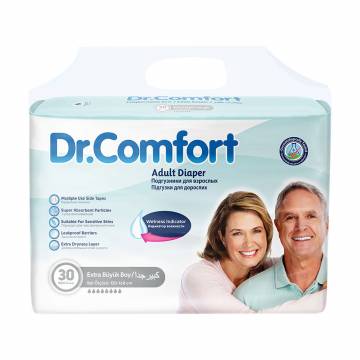 Уценка! Подгузники для взрослых Dr Comfort Extra Large 120-170 см, 30 шт