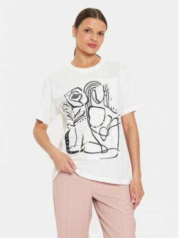Desigual Футболка Tristan 24SWTKB0 Білий Relaxed Fit Desigual Футболка Tristan 24SWTKB0 Білий Relaxed Fit