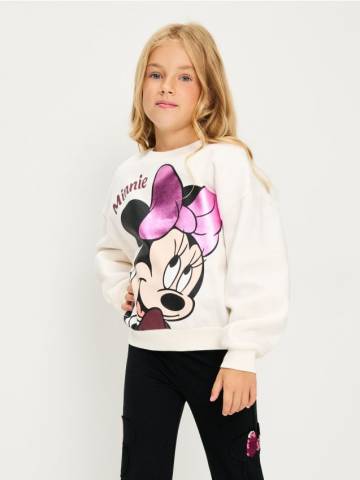 Бавовняний світшот Minnie Mouse - кремовий Бавовняний світшот Minnie Mouse - кремовий