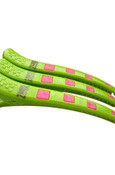 Парикмахерский зажим для волос Zauber-manicure пластиковый, зеленый с малиновым, 3 шт (06-093A-3)