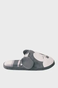 Женские темно-серые тапочки Mickey Mouse Серый 37 womensecret 4992577