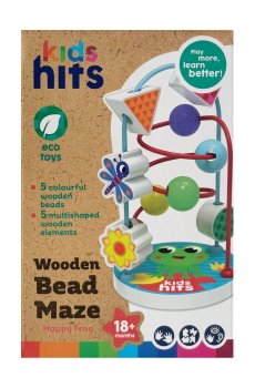 Деревянная игрушка Kids Hits Серпантинка Счастливый лягушонок, от 1.5 лет, 30*15*3 см (KH20/076)