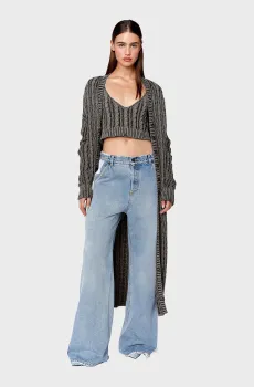 Женский серый кардиган M-PANAGIA Серый XXS Diesel A11173 0GEAZ