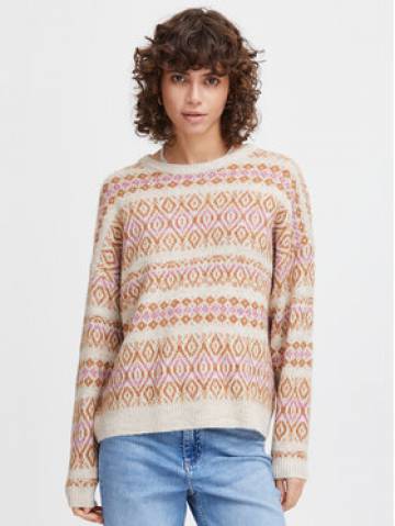 ICHI Светр 20119733 Бежевий Regular Fit ICHI Светр 20119733 Бежевий Regular Fit
