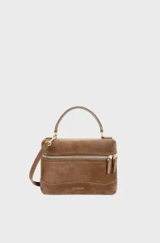 Женская коричневая замшевая сумка TANGOLINO Коричневый ONESIZE Sandro SFASA01736_Brown