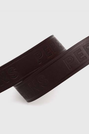 Кожаный ремень Pepe Jeans DAYTON BELT мужской цвет коричневый PM021027 Кожаный ремень Pepe Jeans DAYTON BELT мужской цвет коричневый PM021027