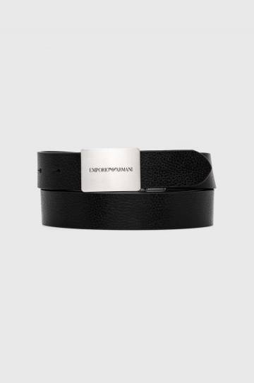Кожаный ремень Emporio Armani мужской цвет чёрный Y4S563 Y737E Кожаный ремень Emporio Armani мужской цвет чёрный Y4S563 Y737E