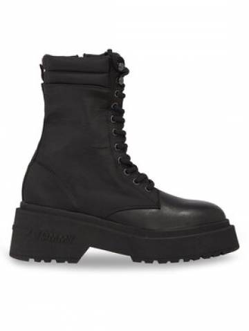 Tommy Jeans Ботильйони Tjw Lace Up Padded Boot EN0EN02405 Чорний Tommy Jeans Ботильйони Tjw Lace Up Padded Boot EN0EN02405 Чорний