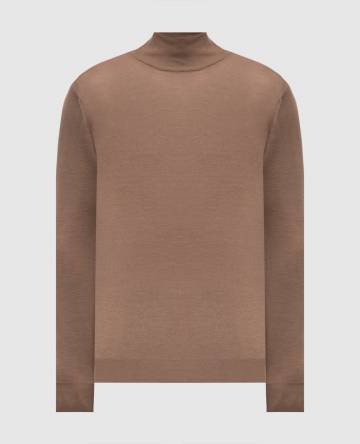 Коричневый гольф из шерсти