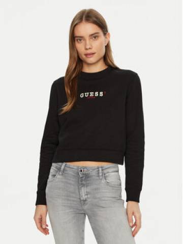 Guess Jeans Світшот W5RQ28 K68I4 Чорний Regular Fit Guess Jeans Світшот W5RQ28 K68I4 Чорний Regular Fit