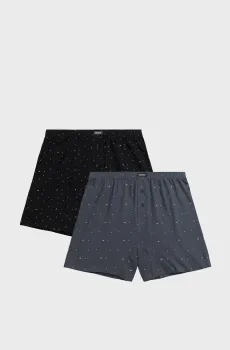 Мужские трусы с узором (2 шт) Разноцветный L Atlantic 2MBX-067